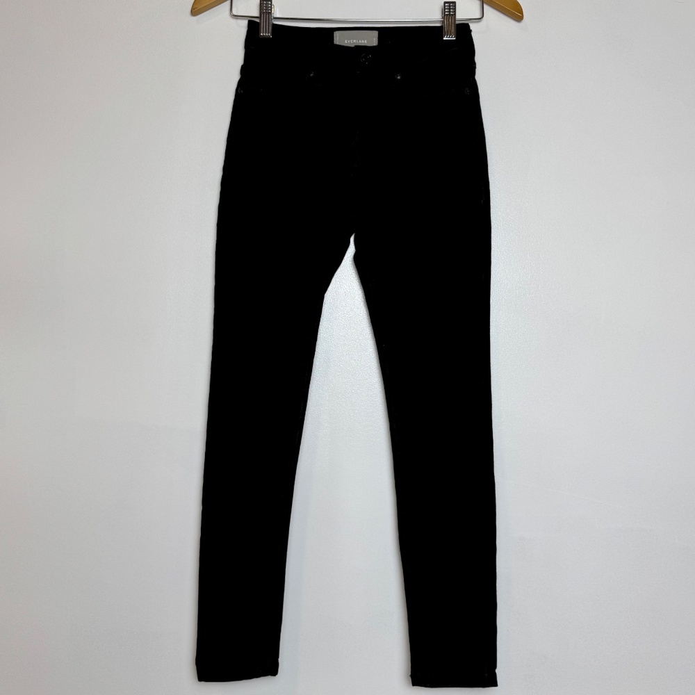 Everlane Mid Rise Skinny Ankle Jeans in Black, Women's Size 25 L26 - Picture 5 of 11